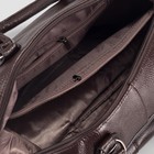 Сумка женская, отдел с перегородкой на молнии, наружный карман, длинный ремень, цвет коричневый - Фото 5