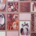 Клеенка столовая на нетканой основе «Декомир. Кофе», 1,30×20 м - Фото 3