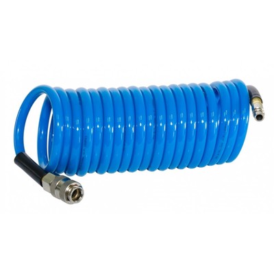 Шланг спиральный FUBAG 170301, фитинги рапид, полиуретан, 15бар, 6×10 мм, 10 м