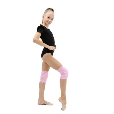 Наколенники для гимнастики и танцев Grace Dance, с уплотнителем, р. XS, 3-6 лет, розовые