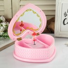 Музыкальная шкатулка механическая «Сердце принцессы», пластик, 19×16.5×6 см - Фото 2