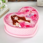 Музыкальная шкатулка механическая «Сердце принцессы», пластик, 19×16.5×6 см - Фото 4