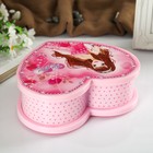 Музыкальная шкатулка механическая «Сердце принцессы», пластик, 19×16.5×6 см - Фото 5