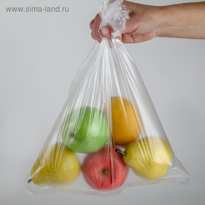 Пакеты для хранения продуктов, 30×40 см, 100 шт, цвет прозрачный - Фото 1