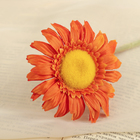 Цветок искусственный "Гербера Алмак" 8*44 см, оранжевый - Фото 2