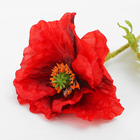 Цветок искусственный "Аргемона" 10*50 см, красный - Фото 2