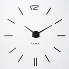 Часы-наклейка, серия: DIY, "Кайро", плавный ход, d-65 см, 1 АА, серебро - фото 8355613