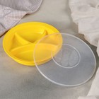 Менажница с крышкой, d=23 см, 4 секции, цвет микс - Фото 2