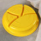 Менажница с крышкой, d=23 см, 4 секции, цвет микс - Фото 3