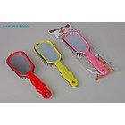 Расчёска массажная, с зеркалом, цвета МИКС - Фото 3