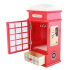 Шкатулка музыкальная механическая "Телефонная будка" 25х11,5х9 см - Фото 2
