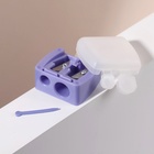 Точилка косметическая, с крышкой, двойная, МИКС - Фото 4