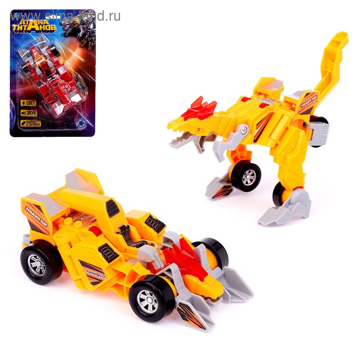 Робот «Динобот», трансформируется, световые и звуковые эффекты, цвета МИКС - Фото 1