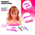 Кукла-манекен для создания причёсок «Модница» с аксессуарами - Фото 3