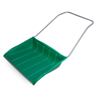 Движок пластиковый для уборки снега, ковш МИКС 750 × 550 мм, металлическая планка, металлическая ручка цвет МИКС