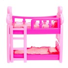 Кроватка для куклы, двухъярусная - Фото 2