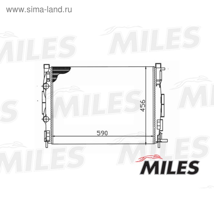 Радиатор охлаждения двигателя MILES ACRM058 - Фото 1