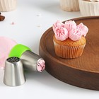 Насадка кондитерская «Тюльпан летний», d=3.7 см, выход 2 см, нержавеющая сталь - Фото 2