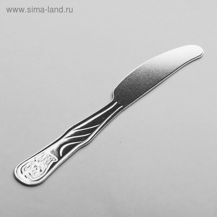 Нож столовый «Лёвушка», h=16,5 см, цвет серебряный - Фото 1