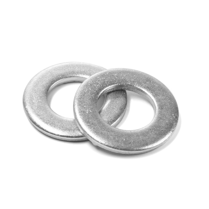 Шайба ТУНДРА, плоская, без фаски, DIN 125, оцинкованная, М12, 5 кг - Фото 1