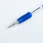 Ручка шариковая, автоматическая, 0.5 мм, стержень синий, корпус прозрачный с резиновым держателем - Фото 2