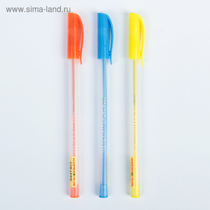 Ручка шариковая, 0.6 мм, стержень синий, МИКС - Фото 1