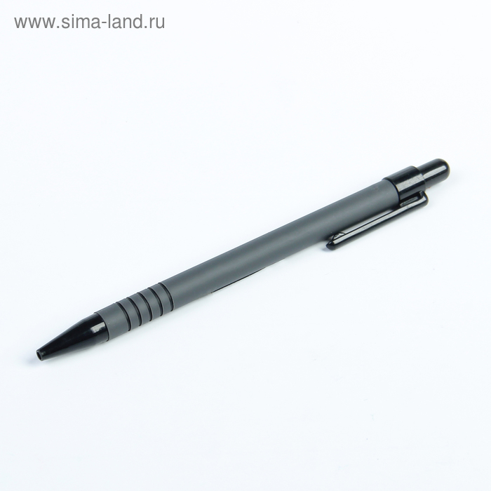 Ручка шариковая, автоматическая, 0.7 мм, стержень чёрный, корпус чёрный - Фото 1