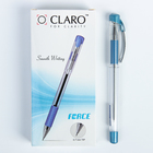 Ручка шариковая, 0.7 мм, синий стержень, корпус прозрачный с резиновым держателем - Фото 4