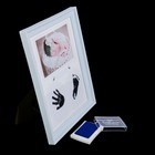 Фоторамка 10х15 см с штемп.подушкой "Малыш" голубая 28х24 см - Фото 2
