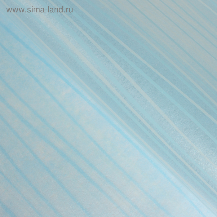 Фетр ламинированный "Линии", цвет голубой, 60 х 60 см - Фото 1