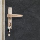 Комплект для обивки дверей, 110 × 200 см: иск.кожа, ватин 5 мм, гвозди, струна, серый, «Ватин» - фото 297963822