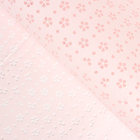 Фетр для упаковок и поделок, ламинированный, розовый, двусторонний, с перфорацией "Цветочки", лист 1 шт., 57 х 57 см - Фото 1