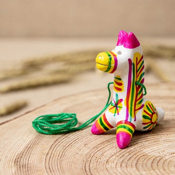 Филимоновская игрушка - свисток «Лошадь» - фото 1877386171