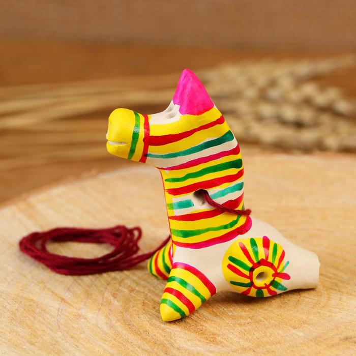 Филимоновская игрушка - свисток «Лошадь» - фото 1877386163