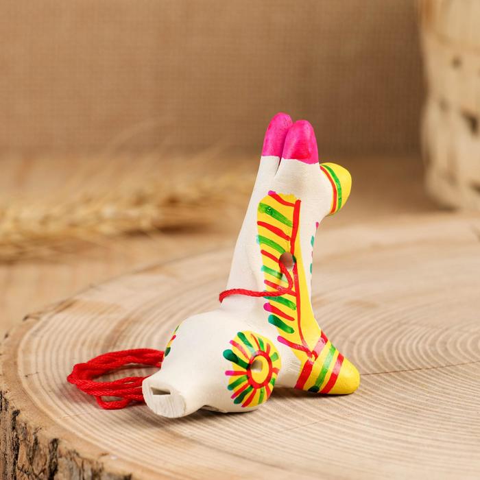 Филимоновская игрушка - свисток «Лошадь» - фото 1877386168