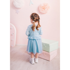 Платье нарядное для девочки, рост 98 см, цвет голубой - Фото 2