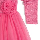 Платье нарядное для девочки, рост 122 см, цвет розовый - Фото 6