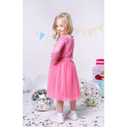 Платье нарядное для девочки, рост 116 см, цвет розовый - Фото 2