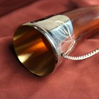Сувенирный рог для вина "Эльбрус"  ручная работа, 15 см - Фото 10