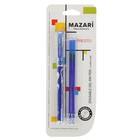 Ручка гелевая со стираемыми чернилами Mazari Presto, пишущий узел 0.5 мм, чернила синие + 2 стержня - фото 8611638