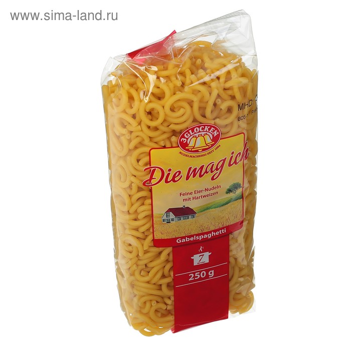 Макаронные изделия "Gabelspaghetti мелкие рожки DMI, 250 г - Фото 1
