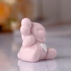 Сувенир керамика "Розовый медвежонок с шариками" 5,2х4х5,1 см - Фото 2