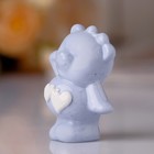 Сувенир керамика "Голубой медвежонок с сердечками" 6х3х4,5 см - Фото 4