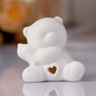 Сувенир керамика "Белый медвежонок с бутылочкой" 5,5х5,5х4,5 см - Фото 1