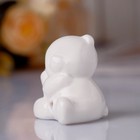 Сувенир керамика "Белый медвежонок с бутылочкой" 5,5х5,5х4,5 см - Фото 4