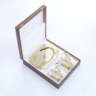 Подарочный набор чайный «ГЕРБ РФ», 2 подстаканника, 1 блюдо, 2 ложки - Фото 2