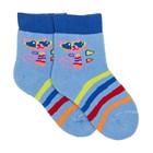 Носки детские махровые, цвет голубой, размер 12-14 - Фото 1