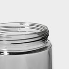 Банка стеклянная для сыпучих продуктов с металлической крышкой «Бомонд», 2 л, 11×27 см - Фото 3