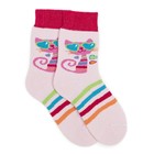 Носки детские махровые, цвет светло-розовый, размер 12-14 - Фото 1
