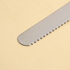 Нож для бисквита двусторонний KONFINETTA, с крупными зубцами и ровным краем, лезвие 25 см, толщина лезвия 0,9 мм - фото 8355939